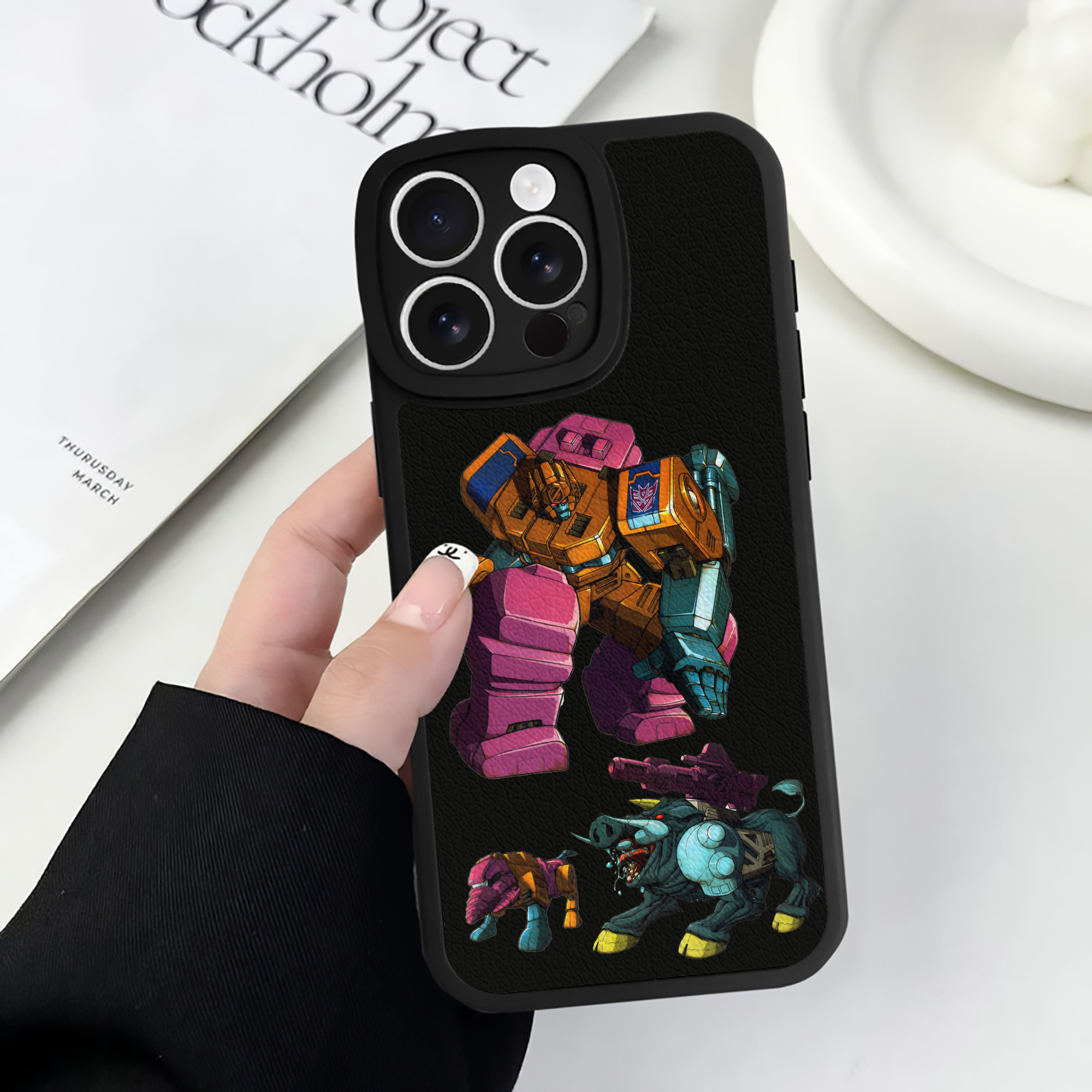 （画像用）  【iPhone 16シリーズ対応】シリコンスマホケース（レザー調） 材質：シリコン